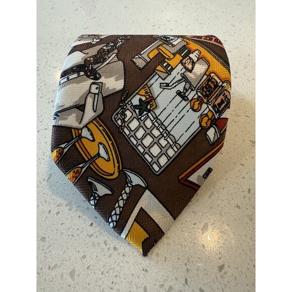 Water Dogs Chicago IL Neck Tie Polyester - Picture 2 of 16